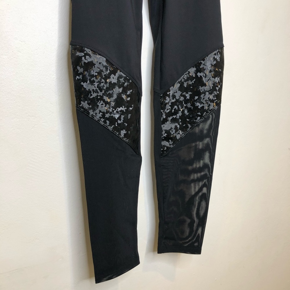 Heroine Sport Black Mesh Leggings Workout Small - Picture 7 of 10
